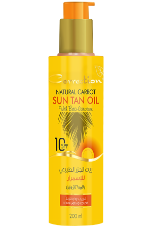 Natural Carrot Sun Tan Oil -with SPF 10